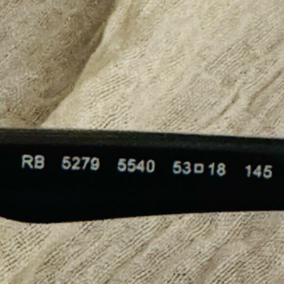 Ray Ban Eyeglasses RB 5279 5540 Grey Horn Optical Frame 53-18-145 Plastic Unisex - Picture 7 of 13